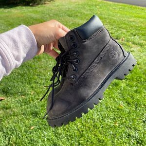 Timberland boys black premium 6 inch water proof boots